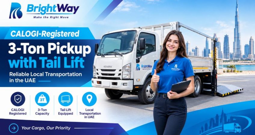 CALOGI-Registered 3-Ton Pickup with Tail Lift_ Reliable Local Transportation in the UAE